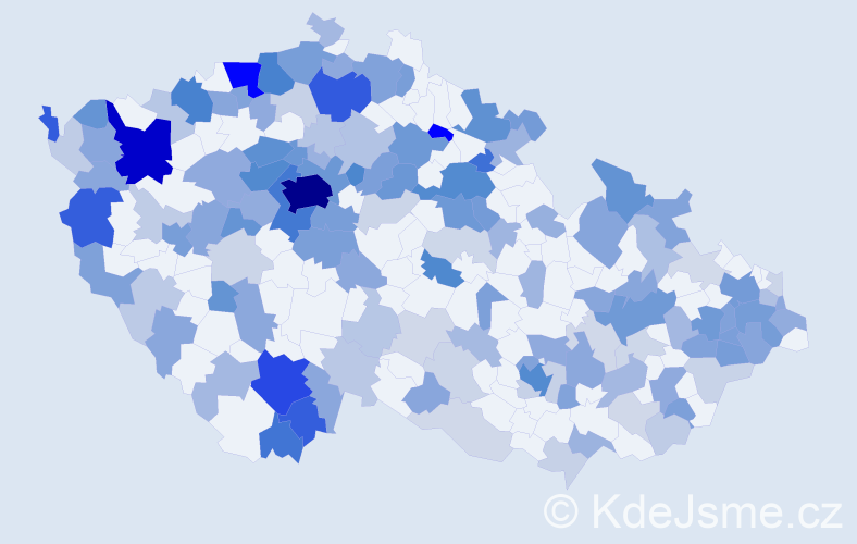 Jméno: 'Irina', počet výskytů 435 v celé ČR