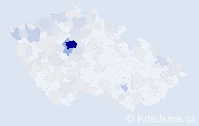 Jméno: 'Josefina', počet výskytů 252 v celé ČR