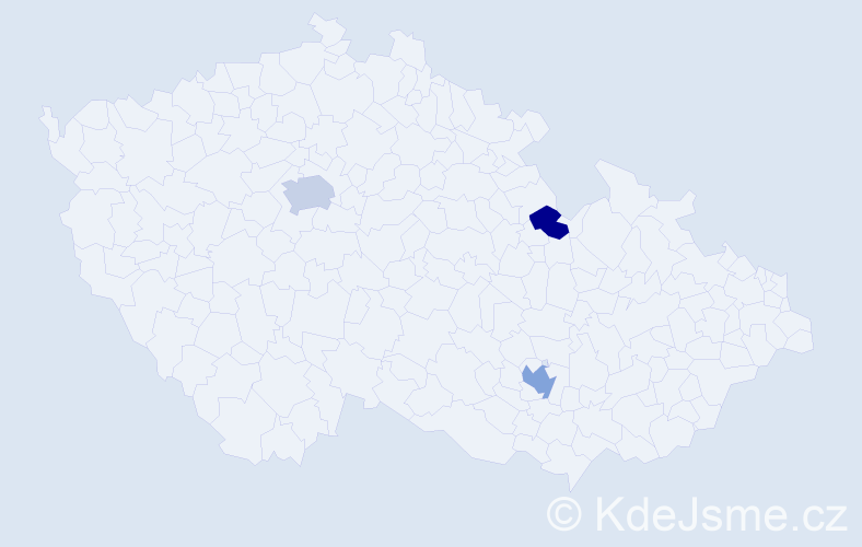 Jméno: 'Alimaa', počet výskytů 5 v celé ČR