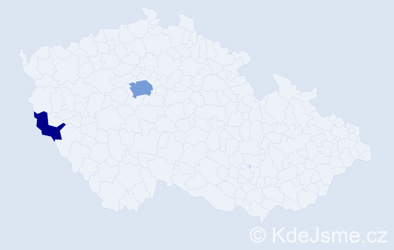 Jméno: 'Gillian', počet výskytů 6 v celé ČR