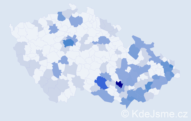 Jméno: 'Božetěch', počet výskytů 184 v celé ČR