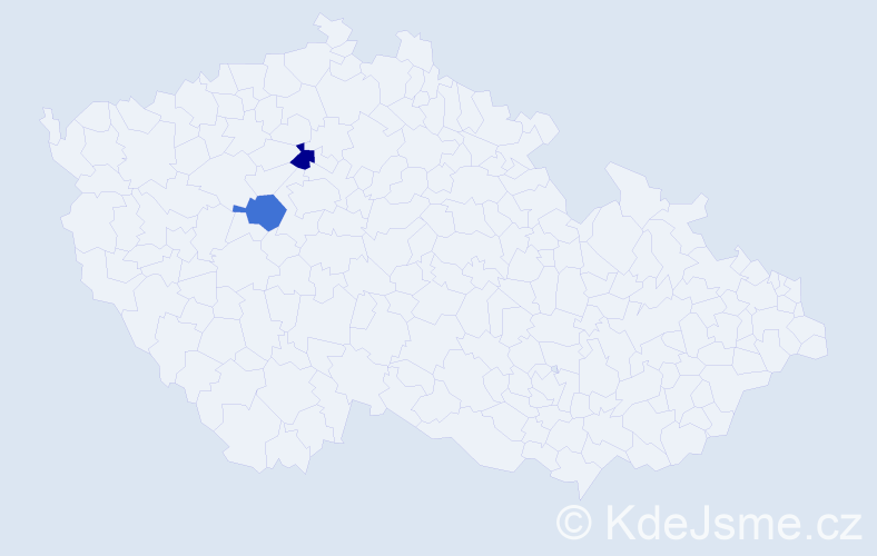 Jméno: 'Eddi', počet výskytů 2 v celé ČR