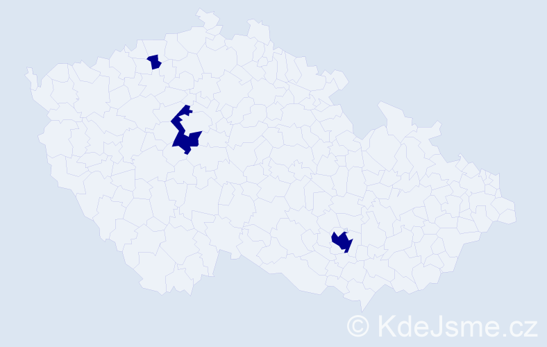 Jméno: 'Haitham', počet výskytů 3 v celé ČR