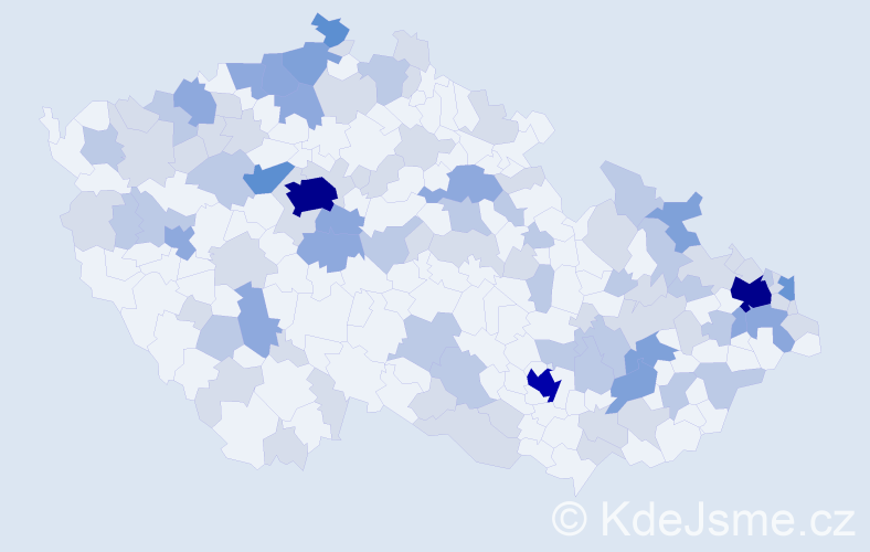 Jméno: 'Pamela', počet výskytů 231 v celé ČR