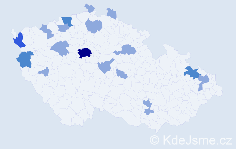 Jméno: 'Duy Anh', počet výskytů 29 v celé ČR
