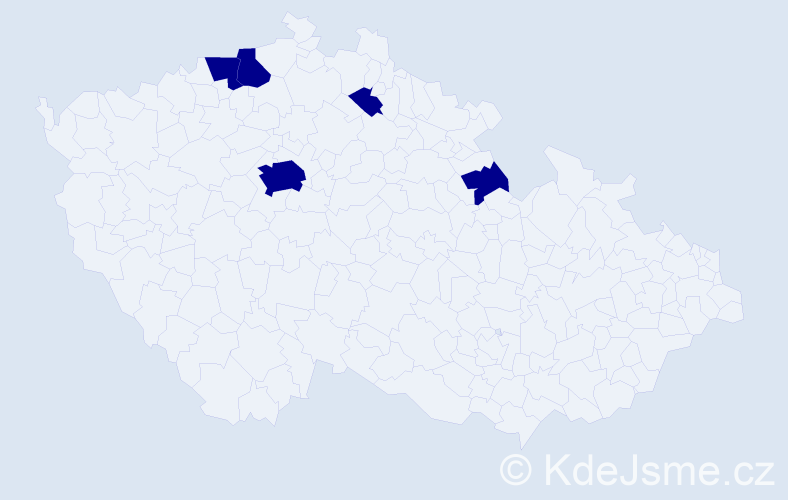 Jméno: 'Quynh Huong', počet výskytů 5 v celé ČR