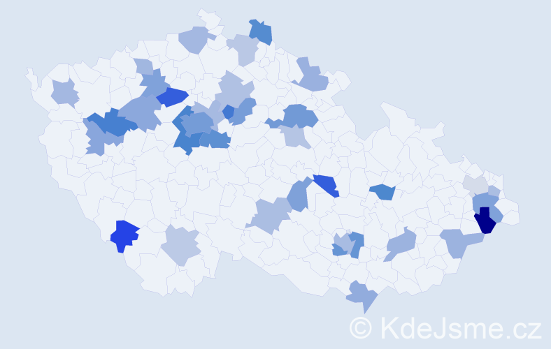 Jméno: 'Salma', počet výskytů 64 v celé ČR