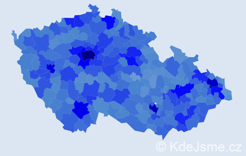 Jméno: 'Martina', počet výskytů 81731 v celé ČR