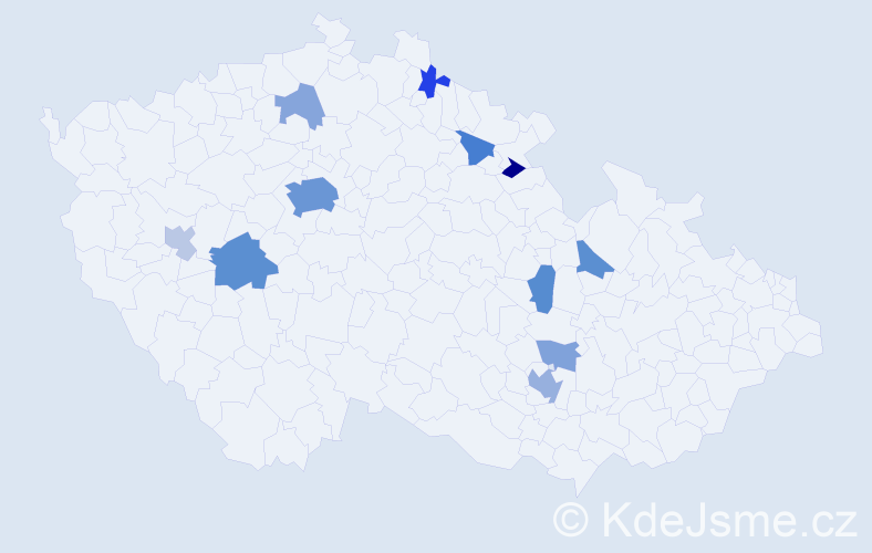 Jméno: 'Aya', počet výskytů 30 v celé ČR
