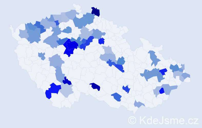 Jméno: 'Michail', počet výskytů 138 v celé ČR