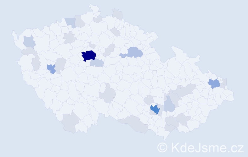 Jméno: 'Mariam', počet výskytů 75 v celé ČR