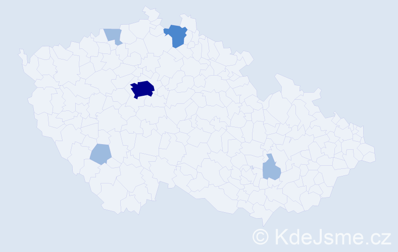 Jméno: 'Thanh Nhan', počet výskytů 9 v celé ČR