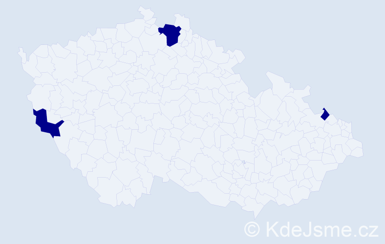 Jméno: 'Edeltrude', počet výskytů 3 v celé ČR