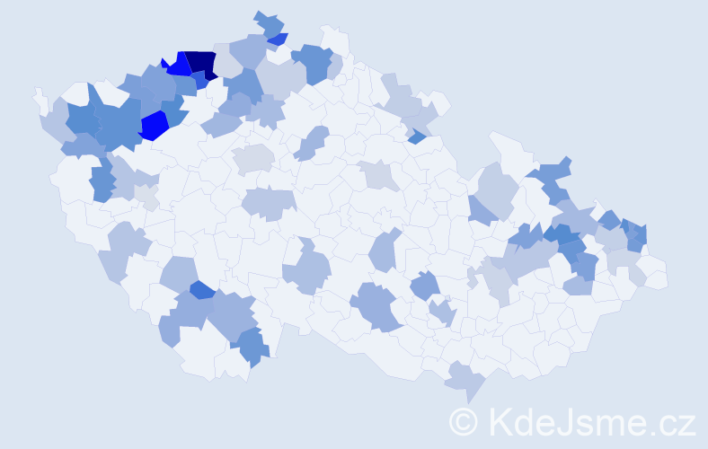 Jméno: 'Gerta', počet výskytů 134 v celé ČR