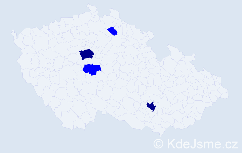 Jméno: 'Karel Martin', počet výskytů 6 v celé ČR