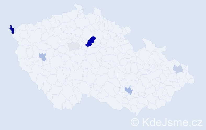 Jméno: 'Félix', počet výskytů 8 v celé ČR