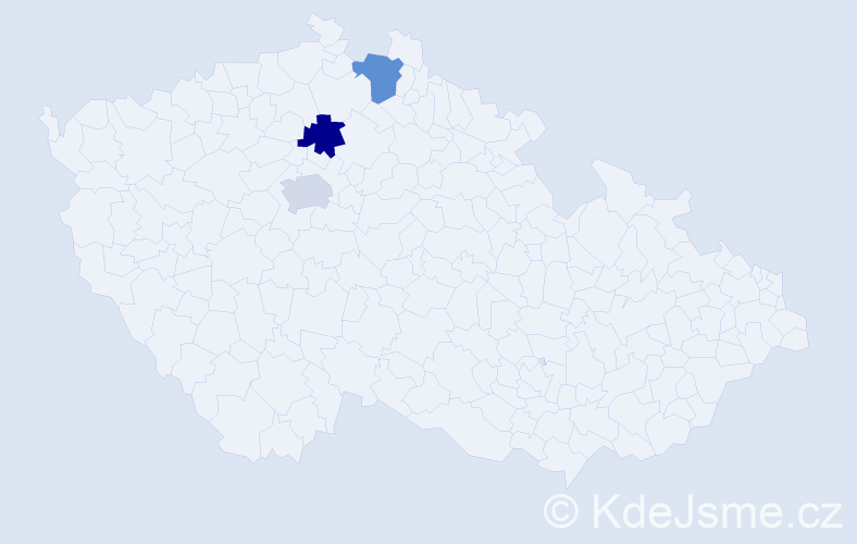 Jméno: 'Edo', počet výskytů 3 v celé ČR