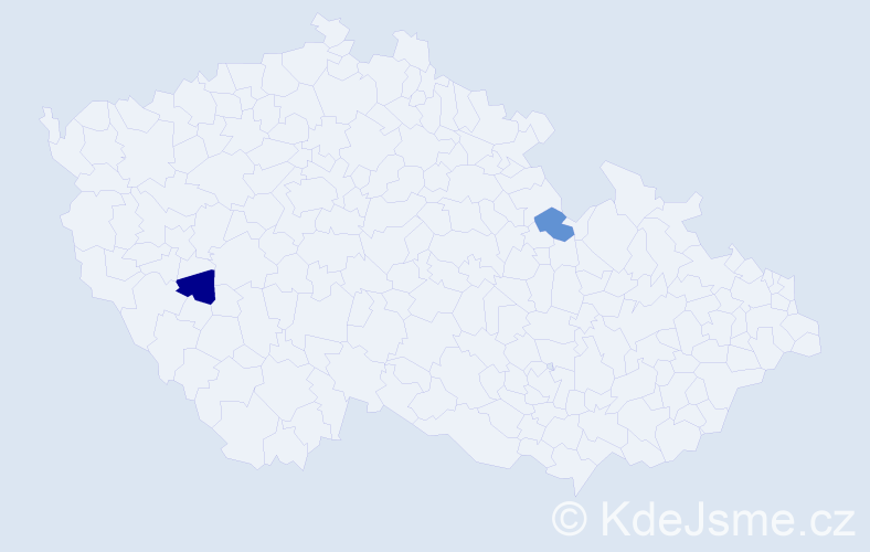 Jméno: 'Michael Max', počet výskytů 2 v celé ČR