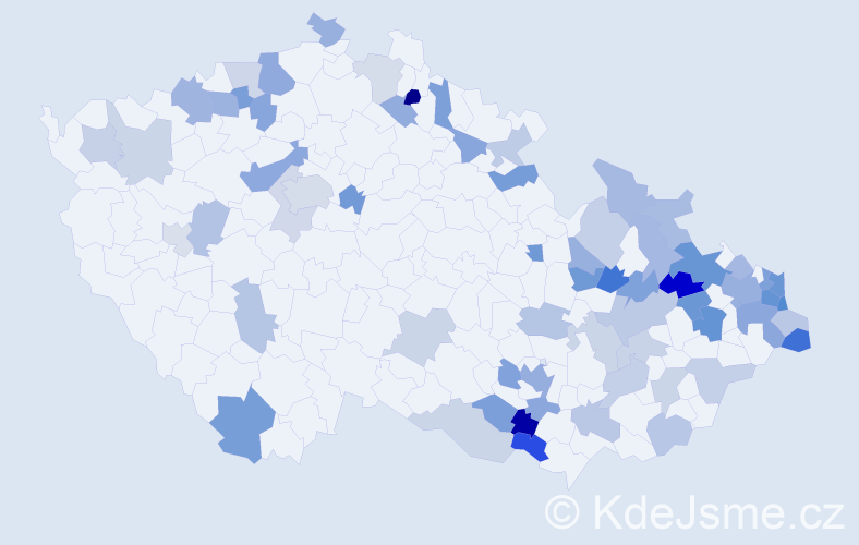 Jméno: 'Hermina', počet výskytů 111 v celé ČR