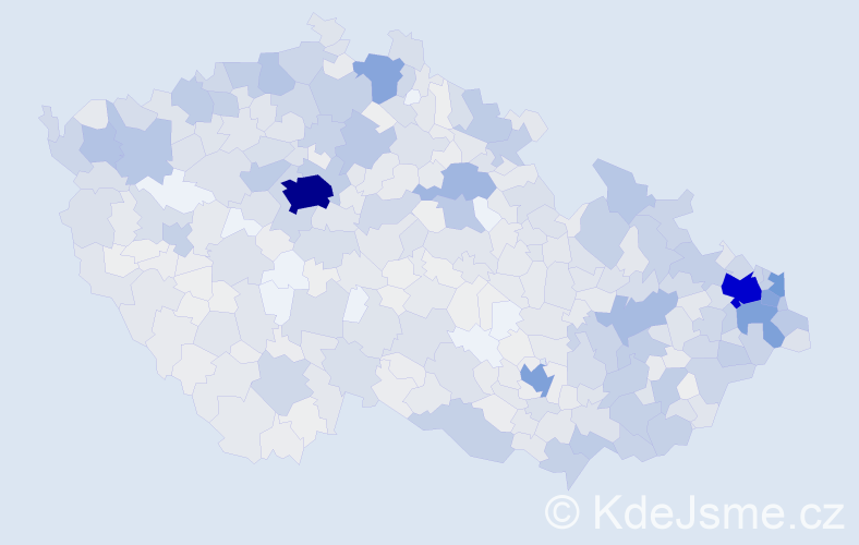 Jméno: 'Emília', počet výskytů 2354 v celé ČR