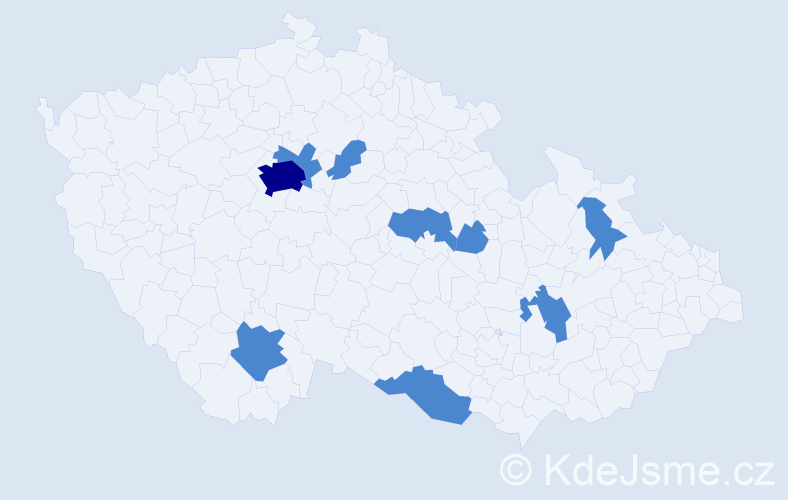 Jméno: 'Jan Lukáš', počet výskytů 11 v celé ČR