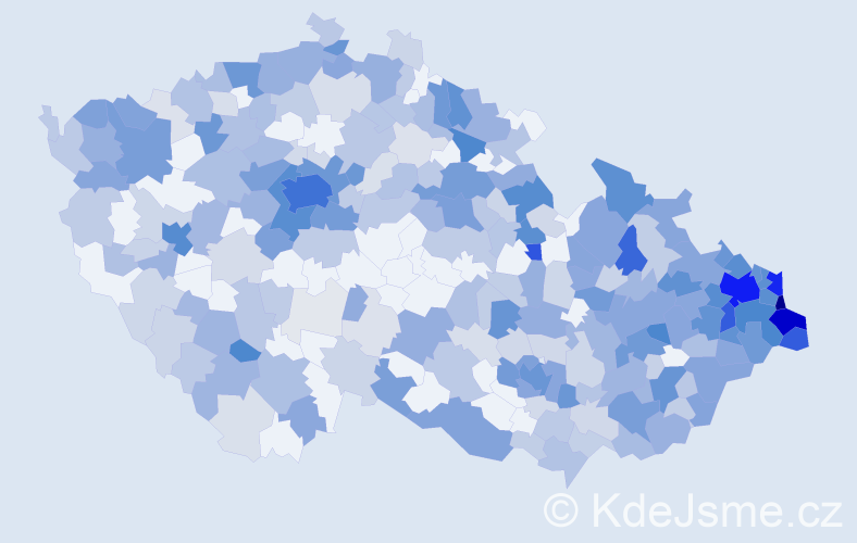 Jméno: 'Alan', počet výskytů 1124 v celé ČR