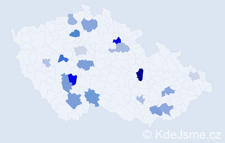 Jméno: 'Cedrik', počet výskytů 24 v celé ČR