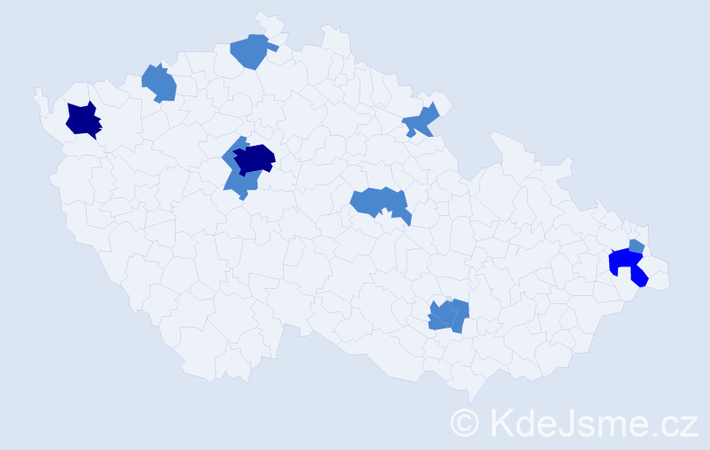 Jméno: 'Ralf', počet výskytů 16 v celé ČR