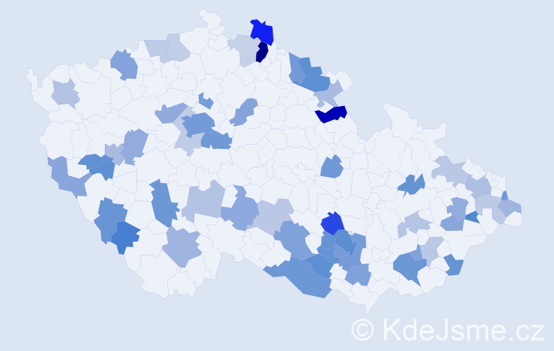 Jméno: 'Ina', počet výskytů 111 v celé ČR