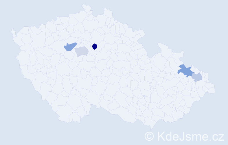 Jméno: 'Zulfija', počet výskytů 6 v celé ČR