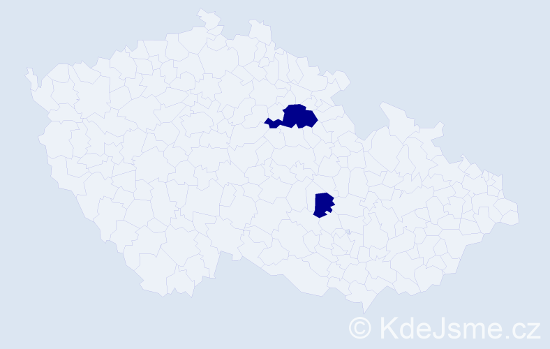 Jméno: 'Naděje Anna', počet výskytů 2 v celé ČR
