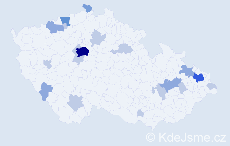 Jméno: 'Perla', počet výskytů 43 v celé ČR
