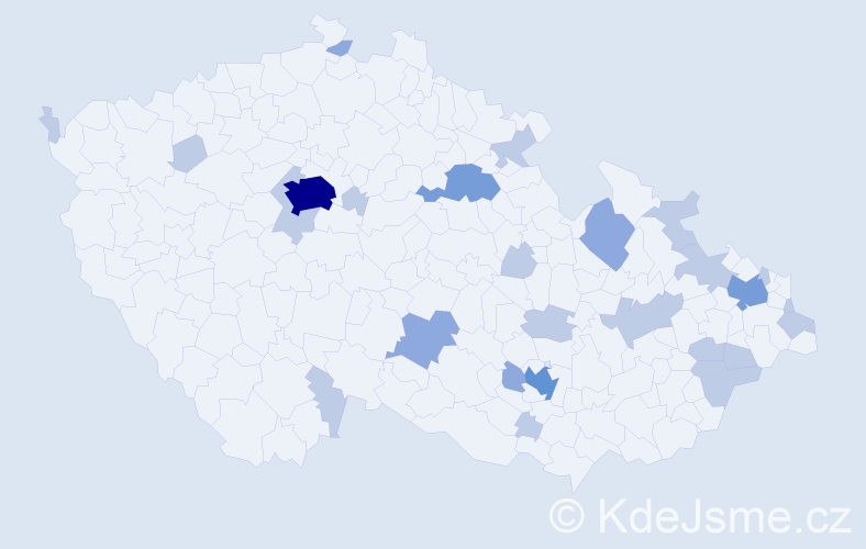 Jméno: 'Ambrož', počet výskytů 46 v celé ČR
