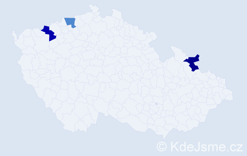 Jméno: 'Hoang My', počet výskytů 3 v celé ČR