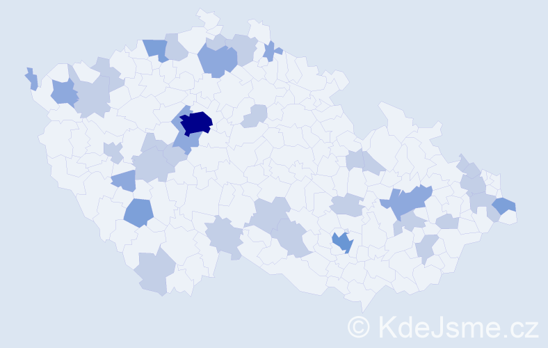 Jméno: 'Armin', počet výskytů 62 v celé ČR
