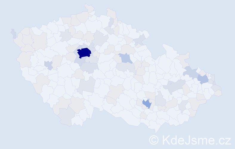 Jméno: 'Maja', počet výskytů 201 v celé ČR