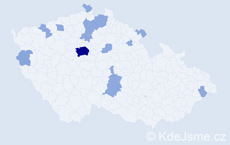 Jméno: 'Jan Matyáš', počet výskytů 23 v celé ČR