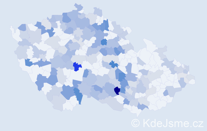 Jméno: 'Slavomil', počet výskytů 277 v celé ČR