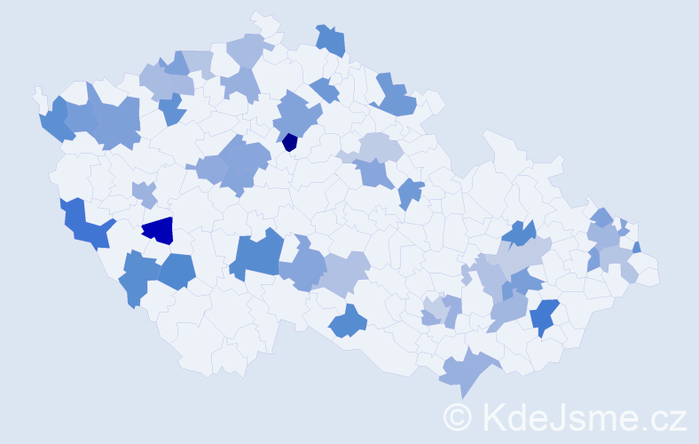 Jméno: 'Sébastien', počet výskytů 79 v celé ČR