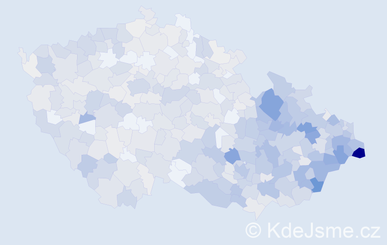 Jméno: 'Aloisie', počet výskytů 1589 v celé ČR