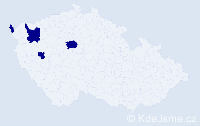 Jméno: 'Nhat Minh', počet výskytů 4 v celé ČR