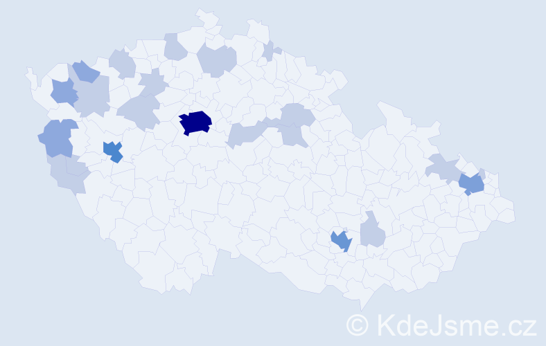 Jméno: 'Mai Anh', počet výskytů 44 v celé ČR