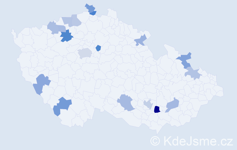 Jméno: 'Zsolt', počet výskytů 24 v celé ČR