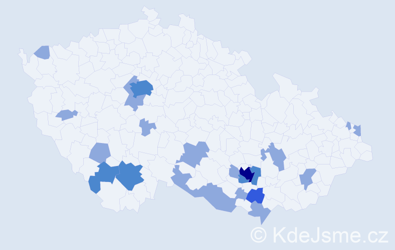 Jméno: 'Klotilda', počet výskytů 31 v celé ČR