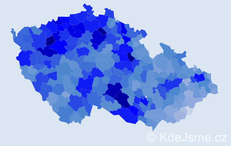 Jméno: 'Miluše', počet výskytů 20669 v celé ČR