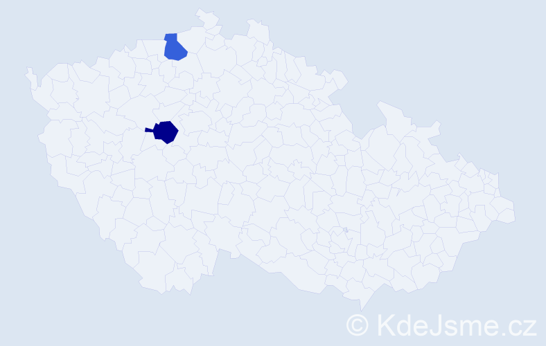 Jméno: 'Veronika Nell', počet výskytů 2 v celé ČR