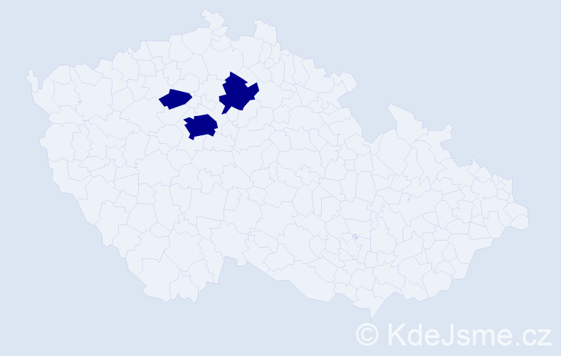Jméno: 'Ngoc The', počet výskytů 3 v celé ČR