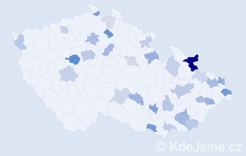 Jméno: 'Nikolaos', počet výskytů 71 v celé ČR