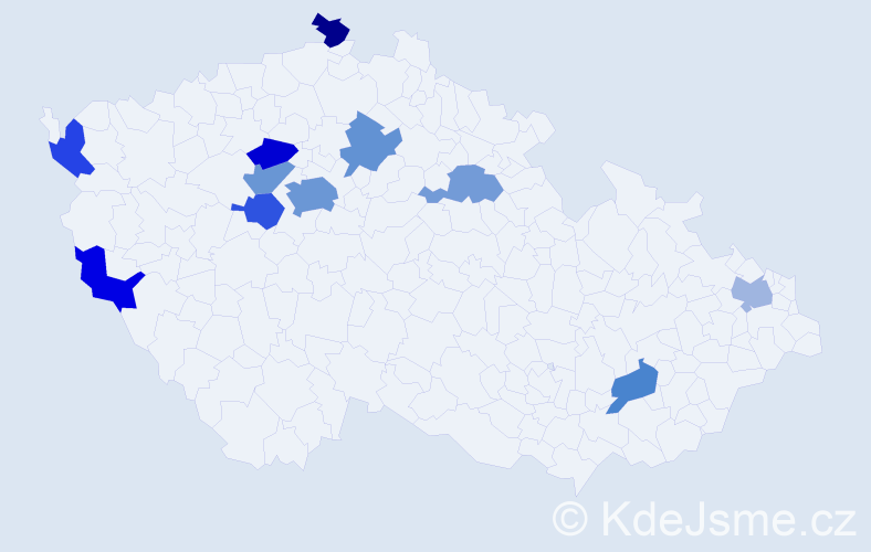 Jméno: 'Hoang Anh', počet výskytů 17 v celé ČR