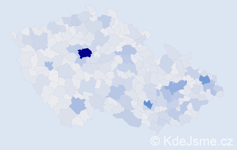 Jméno: 'Marta', počet výskytů 40445 v celé ČR